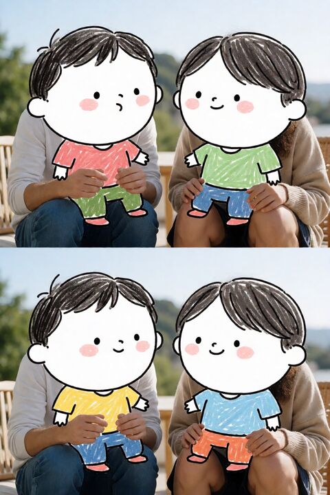 实拍背景涂鸦人物替换