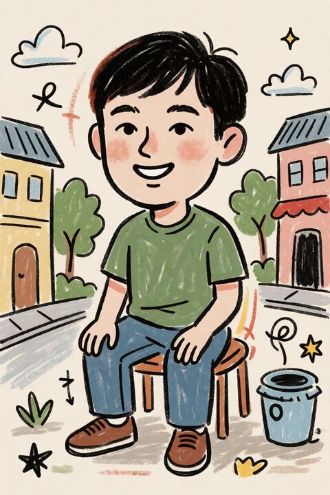 粗糙涂鸦人像改图