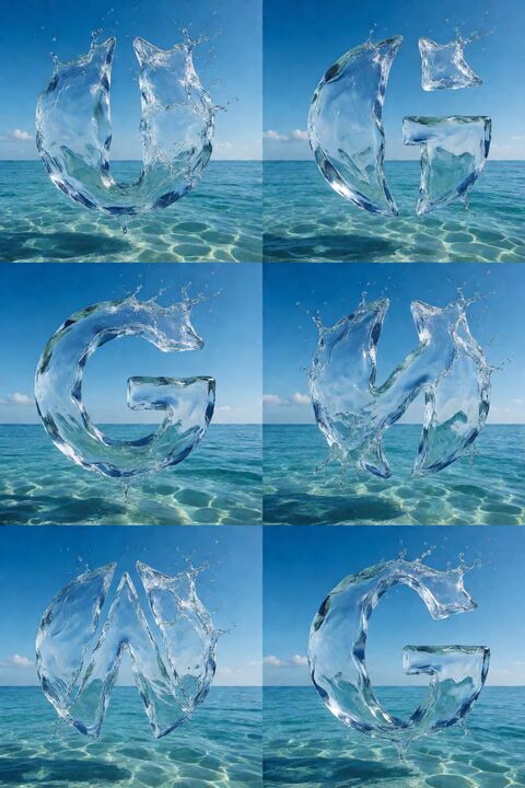 水雕品牌 Logo 六宫格