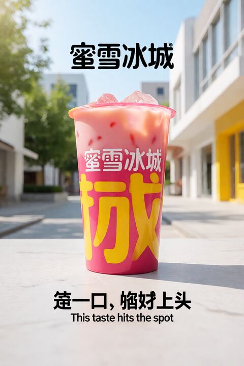 品牌奶茶 KV 概念海报