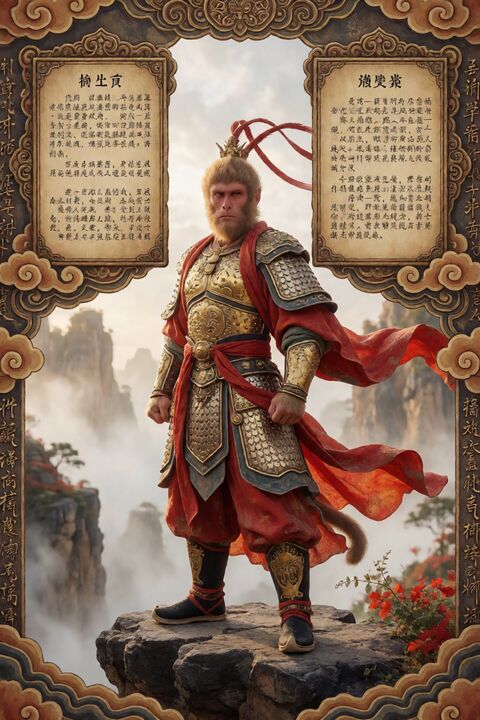 东方神话人物志百科海报