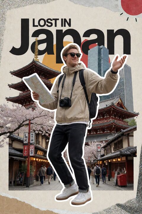 Lost in 国家旅行海报拼贴
