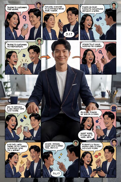品牌人格漫画信息图