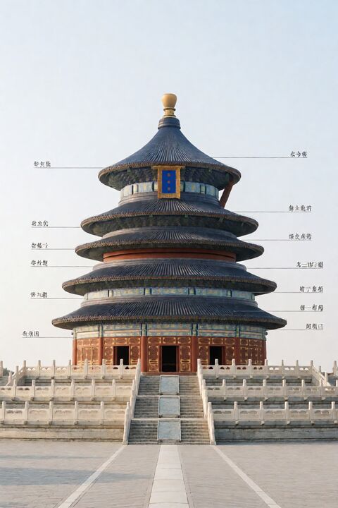 天坛古建拆解全图