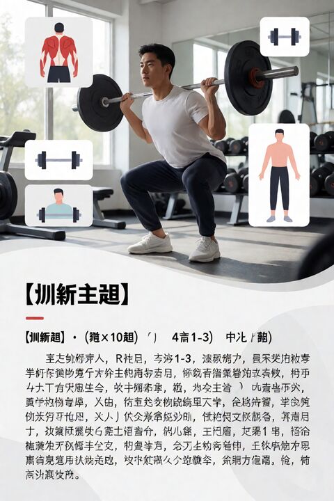 一张中文健身信息图