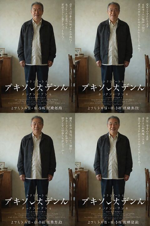荒诞超现实女装大叔海报