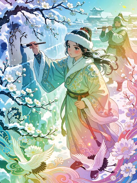 机甲少女废墟